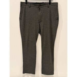 Hart Schaffner Marx Pants Mens Size 36 Dress Pants Stretch Gray Flat Front Work